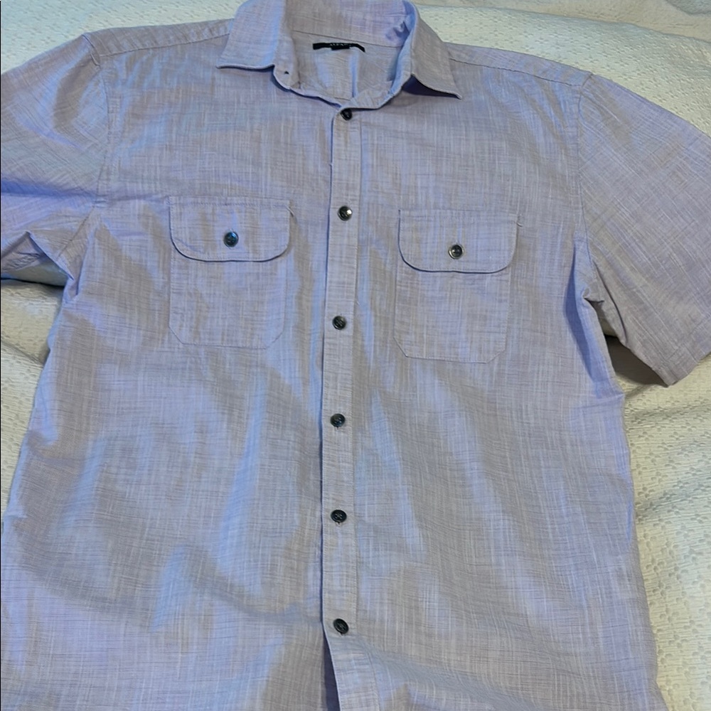 Men's Alfani size small Light Purple Short Sleeve Shirt